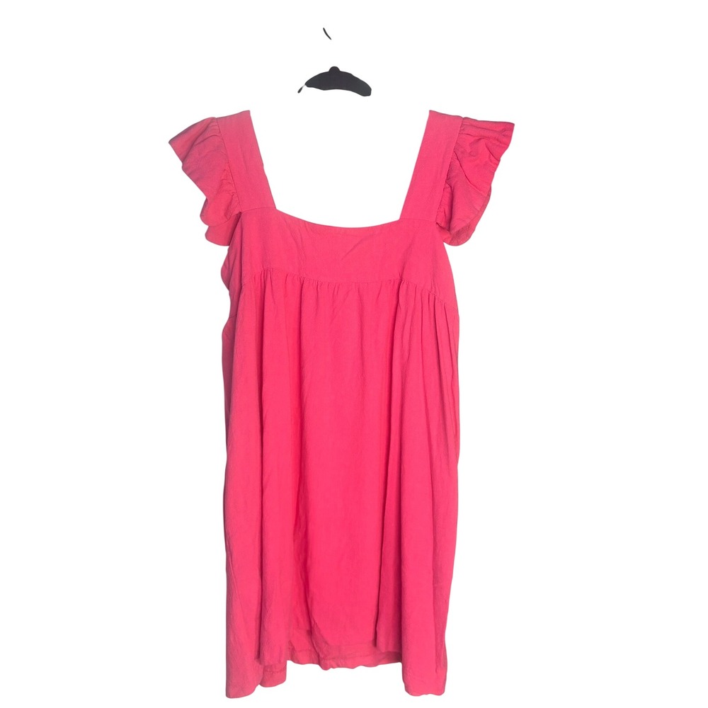Tuckernuck Pomander Place Camellia Hazel Flutter Sleeve Mini Dress Pink ($158) M - Picture 4 of 8